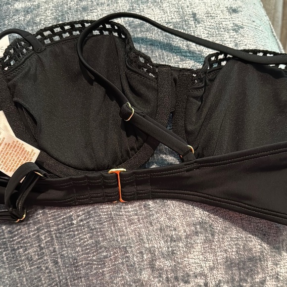 Shade & Shore Black Lace Overlay Bra Intimates - Picture 4 of 5